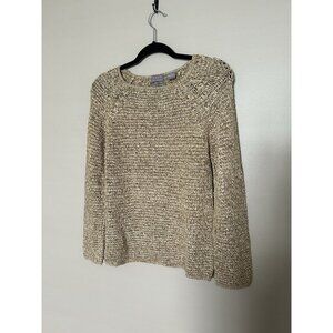 Sigrid Olsen Cream Knit Sweater